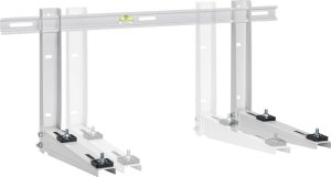 InLine ® Bracket for split air conditioner outdoor unit or heat pump, wall bracket, white 2
