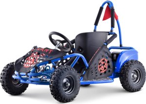 Ramiz Gokart Fast Dragon na akumulator Niebieski 30km/h + Silnik 1000W + Koła pompowane + Regulacja siedzenia + Pasy 1