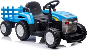 Import SUPER-TOYS DUŻY TRAKTOR NA AKUMULATOR NEW HOLLAND 2 SILNIKI, PILOT/A009-B 1