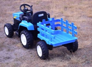 Import SUPER-TOYS DUŻY TRAKTOR NA AKUMULATOR NEW HOLLAND 2 SILNIKI, PILOT/A009-B 14