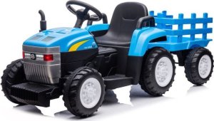 Import SUPER-TOYS DUŻY TRAKTOR NA AKUMULATOR NEW HOLLAND 2 SILNIKI, PILOT/A009-B 18