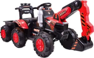 Import SUPER-TOYS TRAKTOR, KOPARKA NA AKUMULATOR+PRZYCZEPA,PILOT /HT9158 1