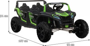 Ramiz Pojazd 4-osobowy Buggy ATV RACING UTV2000 Z Baterią Li-ion Zielony 23