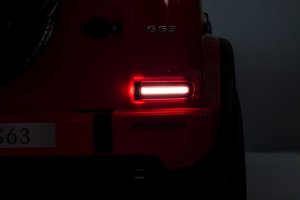 Lean Cars Auto Na Akumulator Mercedes G63 XXL Czerwony 4x4 12