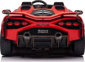 Lamborghini Samochód elektryczny dla dzieci lamborghini sian 4x100w 24v biały, dwuosobowy 13