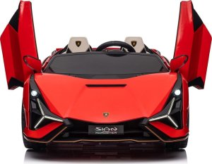 Lamborghini Samochód elektryczny dla dzieci lamborghini sian 4x100w 24v biały, dwuosobowy 14
