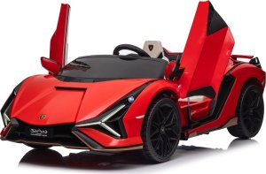 Lamborghini Samochód elektryczny dla dzieci lamborghini sian 4x100w 24v biały, dwuosobowy 15