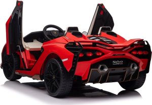 Lamborghini Samochód elektryczny dla dzieci lamborghini sian 4x100w 24v biały, dwuosobowy 16