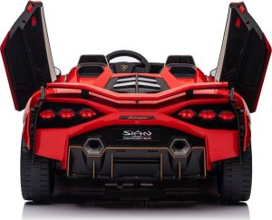 Lamborghini Samochód elektryczny dla dzieci lamborghini sian 4x100w 24v biały, dwuosobowy 17