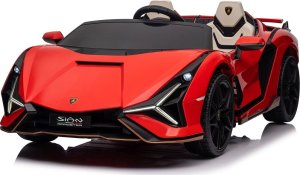 Lamborghini Samochód elektryczny dla dzieci lamborghini sian 4x100w 24v biały, dwuosobowy 18
