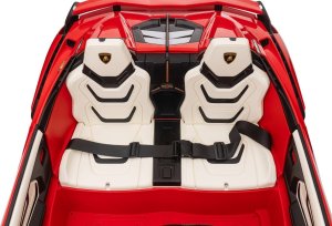 Lamborghini Samochód elektryczny dla dzieci lamborghini sian 4x100w 24v biały, dwuosobowy 3