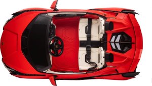 Lamborghini Samochód elektryczny dla dzieci lamborghini sian 4x100w 24v biały, dwuosobowy 9