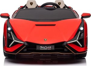 Lamborghini Samochód elektryczny dla dzieci lamborghini sian 4x100w 24v biały, dwuosobowy 10