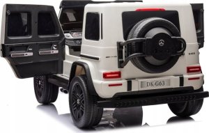 Lean Cars Auto Na Akumulator Mercedes G63 XXL Biały 4x4 6