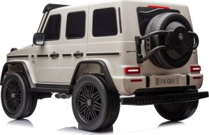 Lean Cars Auto Na Akumulator Mercedes G63 XXL Biały 4x4 7