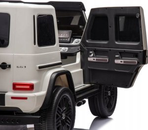 Lean Cars Auto Na Akumulator Mercedes G63 XXL Biały 4x4 8