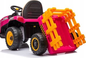 Lean Cars Traktor Na Akumulator BBH-030 Różowy 13
