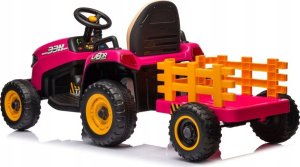 Lean Cars Traktor Na Akumulator BBH-030 Różowy 5