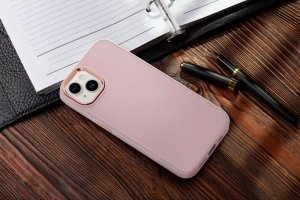 OEM Futerał FRAME do XIAOMI Mi 11 Lite 5G / Mi 11 Lite LTE ( 4G ) / Mi 11 Lite NE  pudrowy róż 6