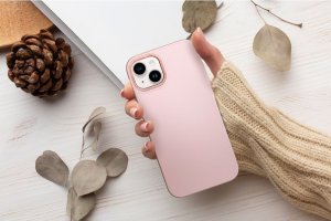 OEM Futerał FRAME do XIAOMI Mi 11 Lite 5G / Mi 11 Lite LTE ( 4G ) / Mi 11 Lite NE  pudrowy róż 7