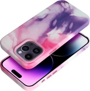 OEM Futerał LEATHER MAG COVER kompatybilny z MagSafe do IPHONE 11 Pro Max purple splash 1