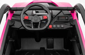 1life Pojazd na akumulator Buggy 4x4 KCK dla dziecka Różowy 4x50W 24V 12