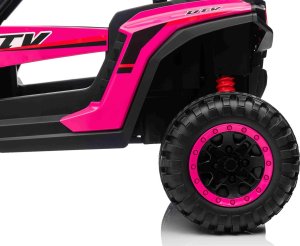 1life Pojazd na akumulator Buggy 4x4 KCK dla dziecka Różowy 4x50W 24V 29