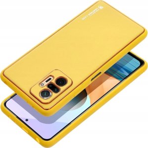 OEM Futerał LEATHER CASE skórzany do XIAOMI Redmi 13C / POCO C65 żółty 1