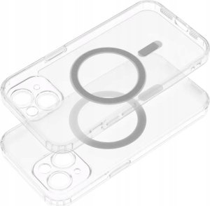 OEM Futerał FROST MAG COVER z ochroną aparatu kompatybilny z MagSafe do IPHONE 15 Plus transparentny 3