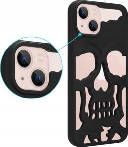 OEM ETUI SKULL IPHONE 12 / 12 PRO, MATT BLACK / CZARNY 2