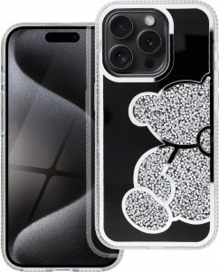 OEM Futerał TEDDY BEAR do IPHONE 14 Pro srebrny 1