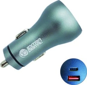 Ładowarka Extra Digital Extra Digital Kroviklis USB 3.0+ Type C: 12-24V, 36W, QC3.0+ PD 1