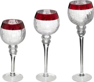 Fééric Lights and Christmas Świeczniki w kształcie kieliszków FLOQ, 30/35/40 cm 2