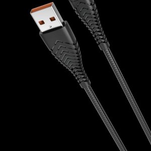 Kabel USB Veger USB-A - USB-C 1.2 m Czarny 3