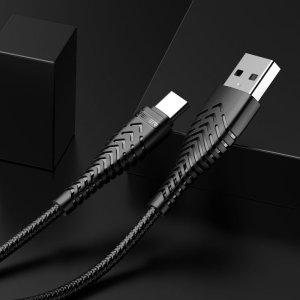 Kabel USB Veger USB-A - USB-C 1.2 m Czarny 6
