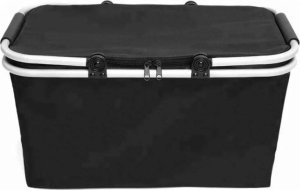Aptel Pojemny KOSZ PIKNIKOWY Termiczny Składany 44x23x22cm czarny BQ27C 3