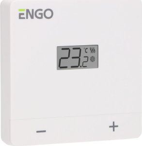 Engo Engo przewodowy regulator temperatury, biały zasilanie bateryjne EASYBATW 3