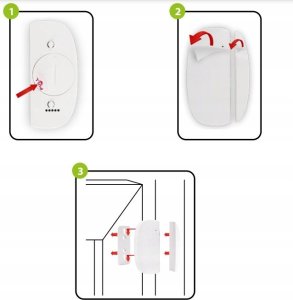 Engo Engo czujnik otwarcia drzwi/okna, ZigBee ENGO EDOORZB 5