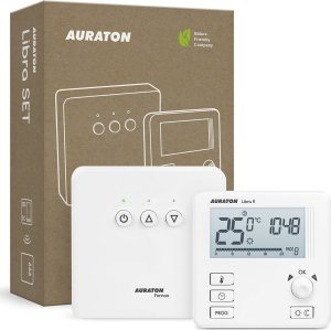 Auraton AURATON Libra SET - Tygodniowy, bezprzewodowy regulator temperatury ze sterownikiem urządzenia grzewczego (zestaw), (następca modelu 3021RT) 1