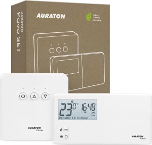 Auraton AURATON Pavo SET - Tygodniowy, bezprzewodowy regulator temperatury ze sterownikiem urządzenia grzewczego (zestaw), (następca modelu R30 RT) 1