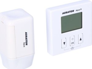 Auraton AURATON Apus SET - dobowy, bezprzewodowy regulator temperatury z elektroniczną głowicą grzejnikową (zestaw), (następca modelu 200TRA) 1