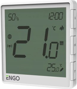 Engo Engo natynkowy, akumulatorowy, internetowy regulator temperatury ZigBee, biały EONEBATW 2