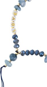 OEM Zawieszka LOVE do telefonu / długość sznura 44cm (22cm w pętli) / na rękę - niebieski 2