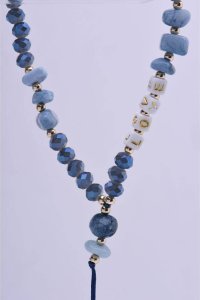 OEM Zawieszka LOVE do telefonu / długość sznura 44cm (22cm w pętli) / na rękę - niebieski 3