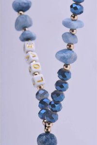 OEM Zawieszka LOVE do telefonu / długość sznura 44cm (22cm w pętli) / na rękę - niebieski 4