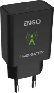 Engo Engo internetowy akumulatorowy, natynkowy regulator temperatury ZigBee czarny 4 szt., bramka internetowa ZigBee, repeater sieci ZigBee EONEBATBPROMOPACK+EGATEZB 4