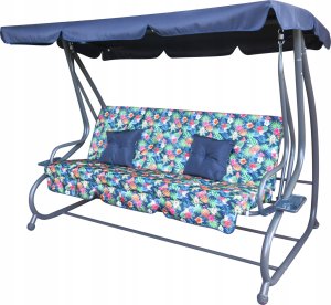 Ramiz Huśtawka Ogrodowa Siedzisko Textylina 2x1 WZÓR TROPIC 2