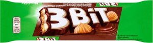 Mondelez 3Bit Baton w czekoladzie mlecznej z nadzieniem o smaku orzechowym i herbatnikiem 46 g 1