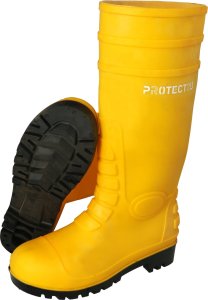 PROTECT2U PROTECT2U Kalosze męskie z podnoskiem stalowym PCV żółte matowe 38 one size 1