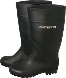 PROTECT2U PROTECT2U Kalosze lekkie PCV czarne matowe 40 one size 1